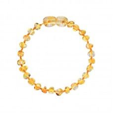 Bambeado 班比度 天然琥珀手链 柠檬色（宝宝款-14厘米）